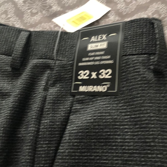 COPY - Charcoal light slim fit Alex Murano dress slacks. - Picture 2 of 2
